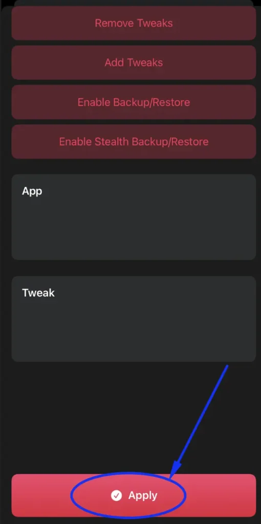 Choose the “Enable Backup/Restore” option to activate the backup feature